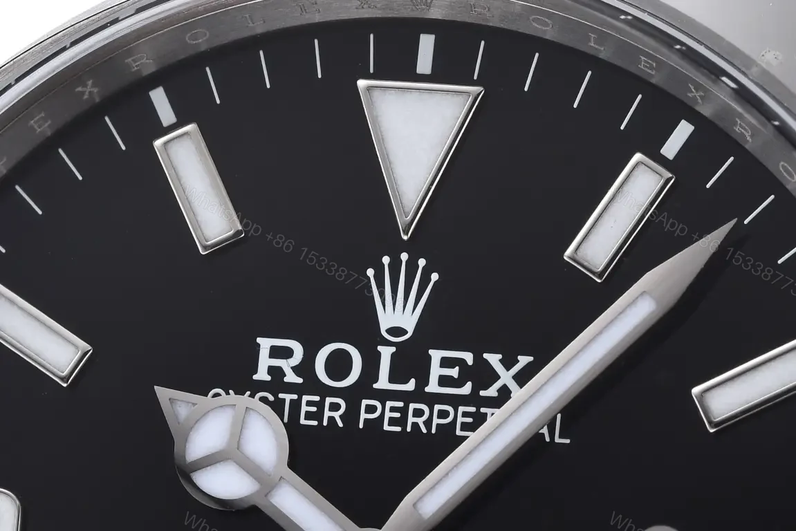 View 2 of Fake Rolex Explorer 40 Black Best Oyster Bracelet 40MM 214270-0003
