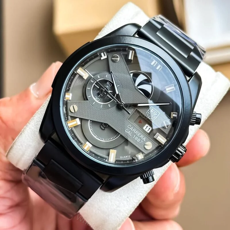 View 3 of Tag Heuer Carerra Caliber 1887 Black Dial Quartz 43mm