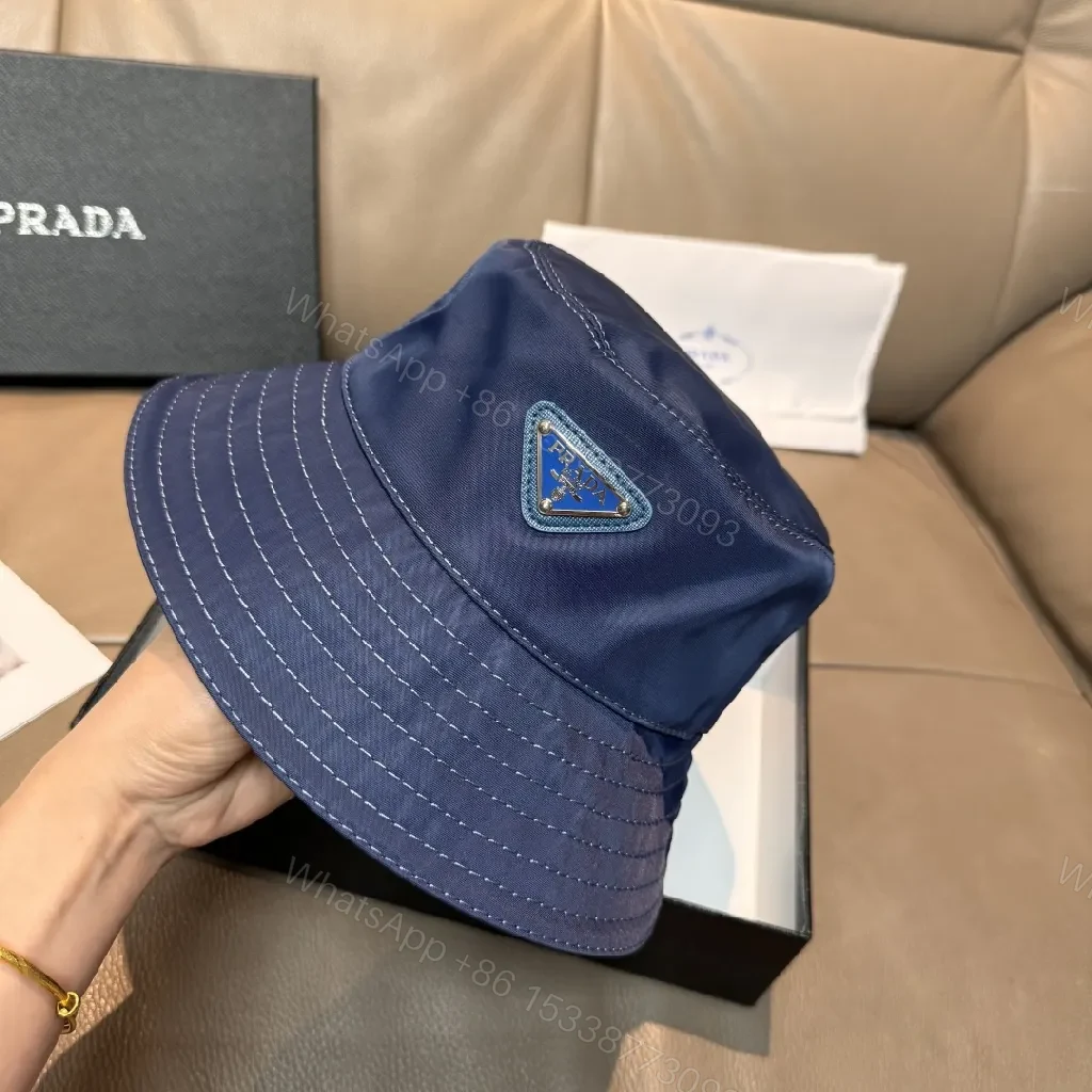 View 4 of Navy Nylon Bucket Hat – Structured, Subtle Luxury, Packable
