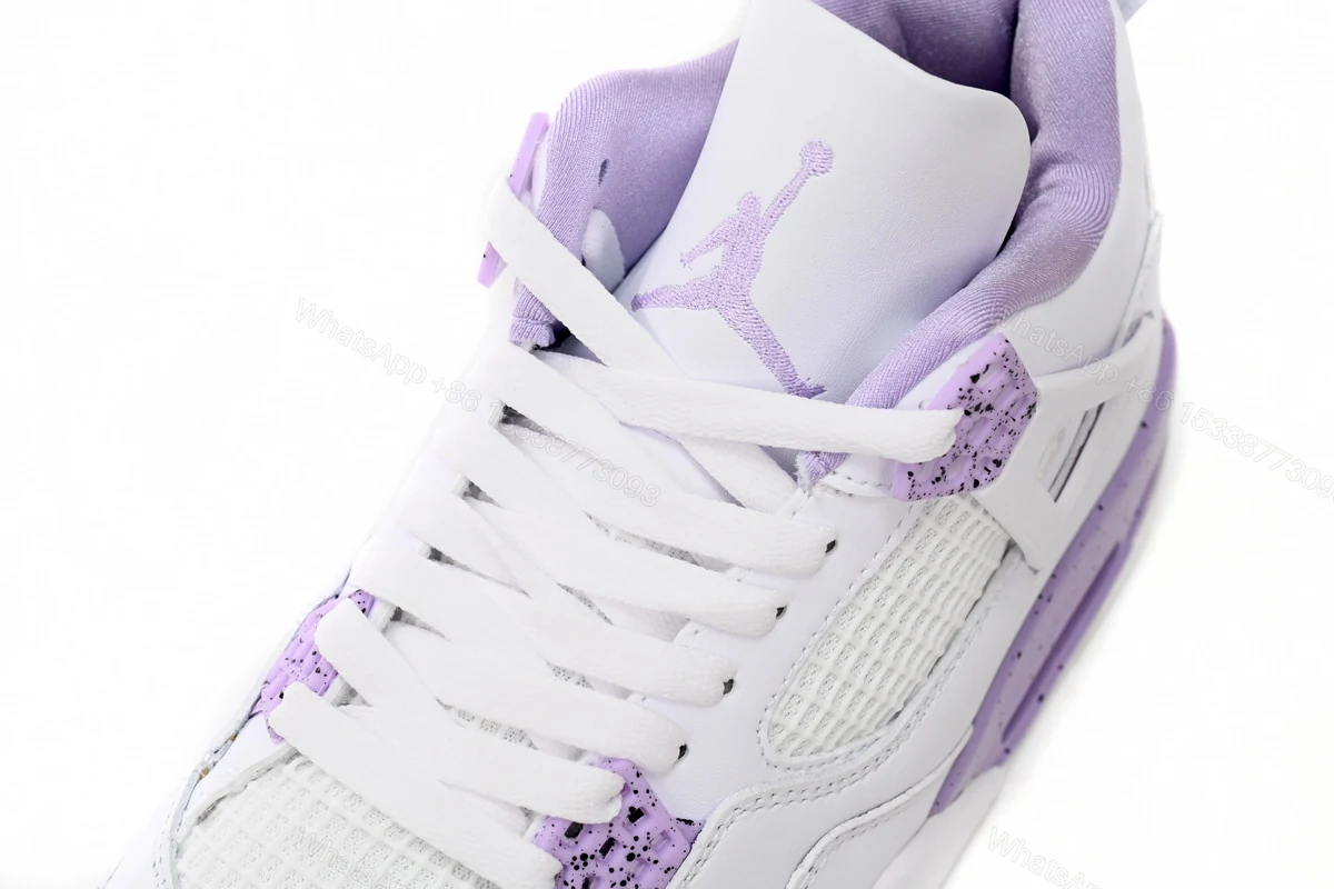 View 9 of Air Jordan 4 Retro White Purple CT8527-115
