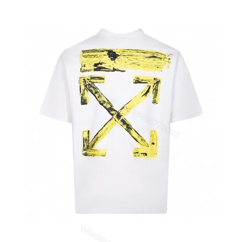 View 9 of Bold White/Yellow Graphic Tee: Modern Cropped-Cut Streetwear