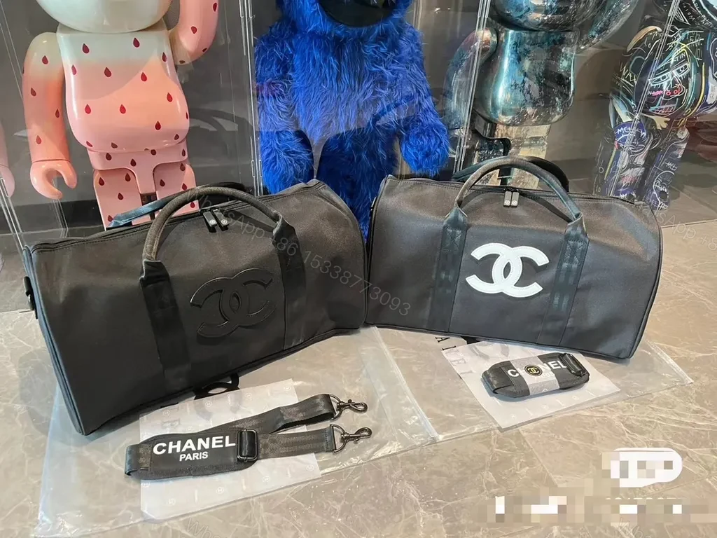 View 3 of Lightweight Chanel-Style Duffel: Luxe Travel Carryall