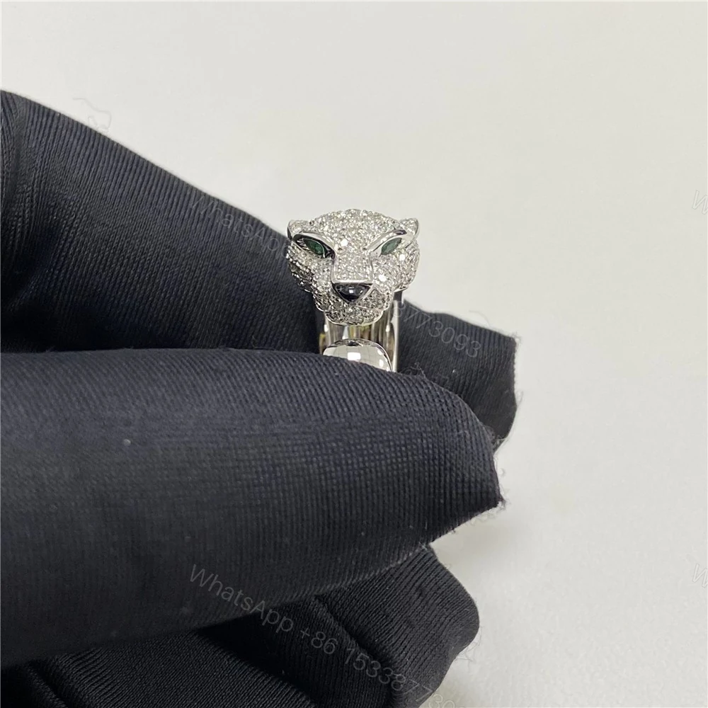 View 6 of Panthere De Cartier Ring Pave Diamonds White Gold N4224900