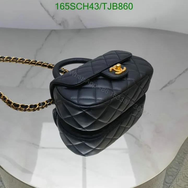 View 5 of Chanel Black Mini Coco Top Handle with Sheepskin 4579