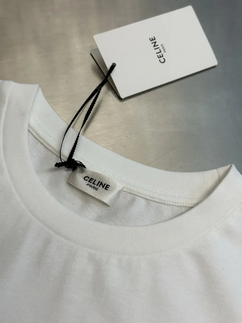 View 3 of Black Graphic Cotton Tee, European Heritage, Relaxed Fit, Everyday Luxe Tee