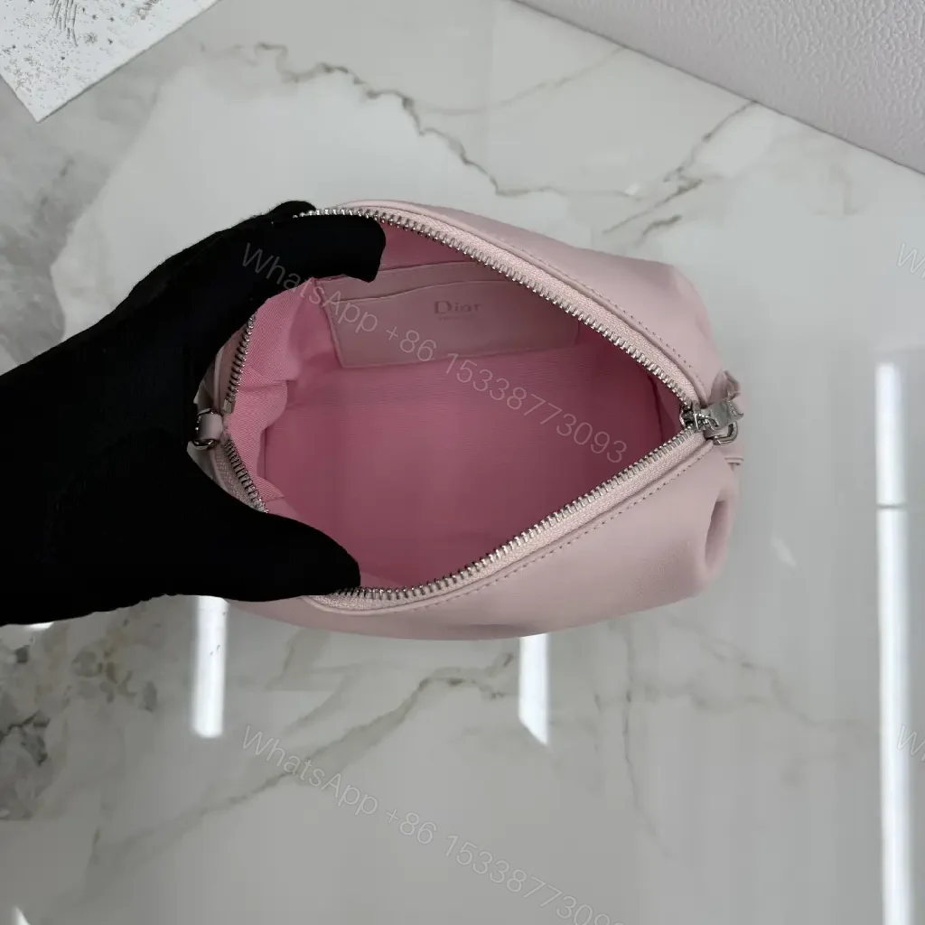 View 6 of Soft-Pink Leather Crossbody: Lightweight, Everyday Luxury Bag