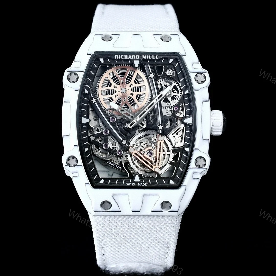 Richard Mille RM27-05 Rafael Nadal Flying Tourbillon Watch Ultra Light Carbon TPT Skeleton 38g Ultra Thin 9MM Premium Edition RM-RM27-05-RN-FLT-38G — view 1