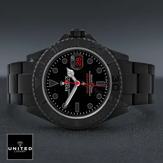 View 3 of Rolex Yacht Master Triple Red / Titan Black 116622 Replica