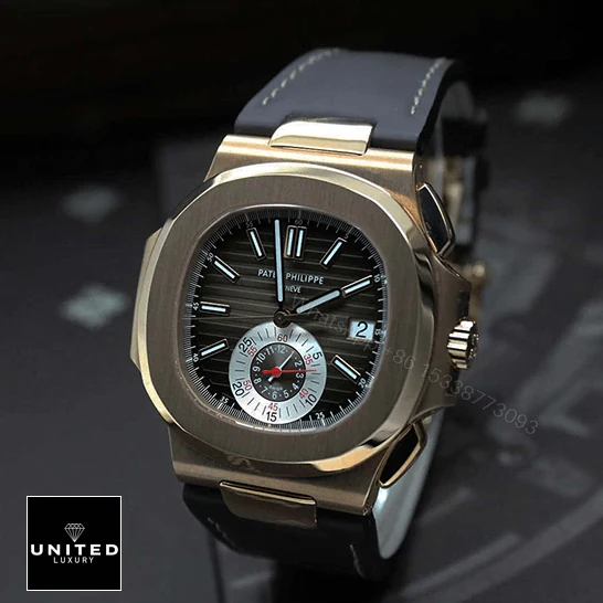 View 5 of Patek Philippe Nautilus Rose Leather Replica