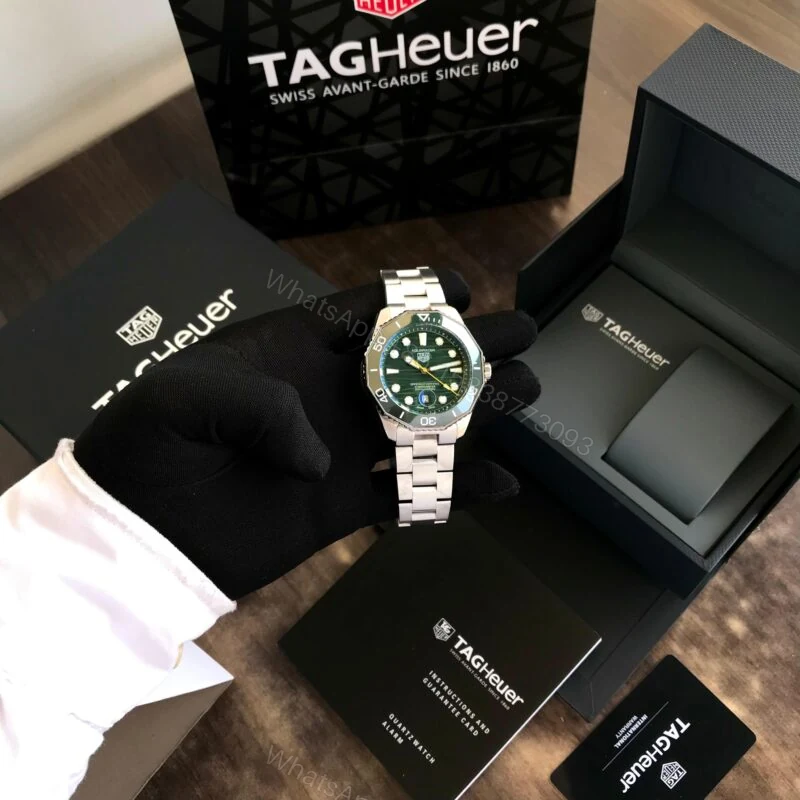 View 4 of Tag Heuer Aquaracer Calibre 7 Green Dial Automatic 40mm