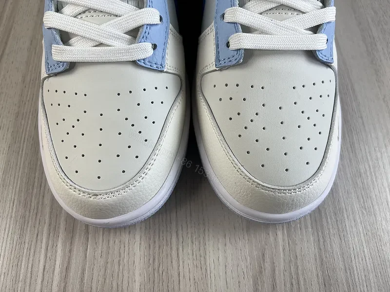 View 5 of Blue Leather Low-Profile Sneakers | Modern Comfort & Designer Edge