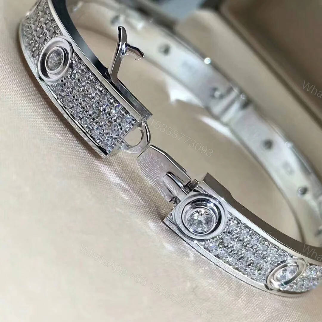 View 7 of Cartier Love Bracelet, full paved diamonds