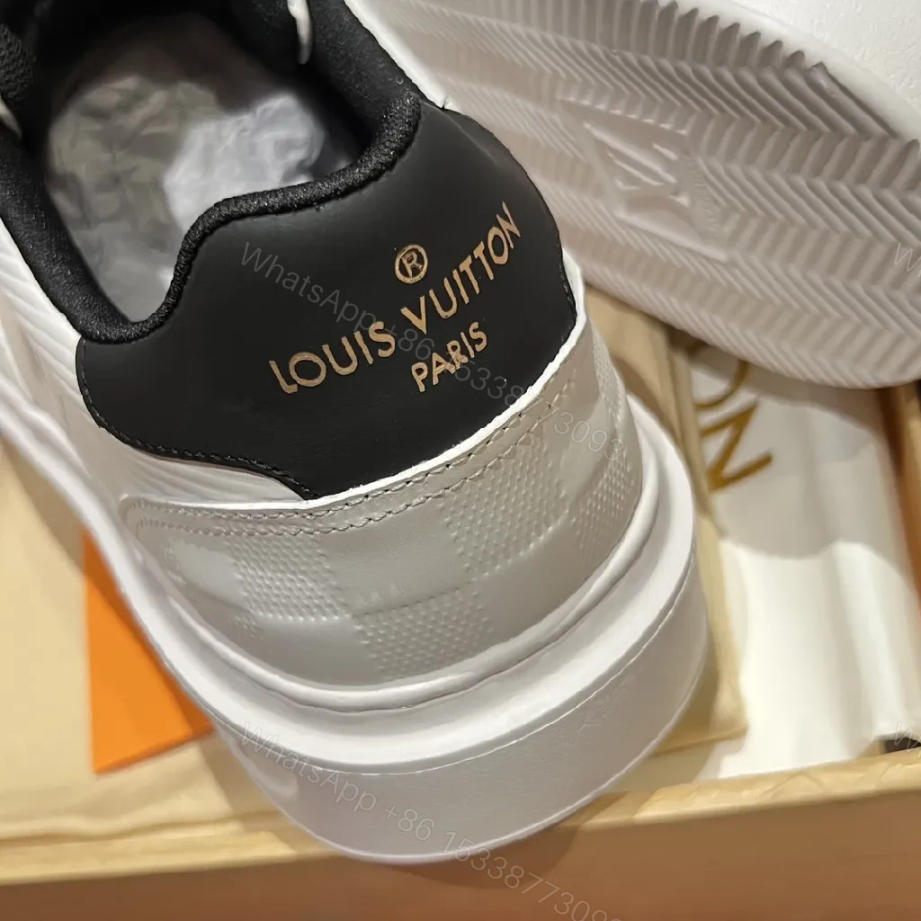 View 8 of White Leather High-Top Sneakers: Subtle Luxury Detailing
