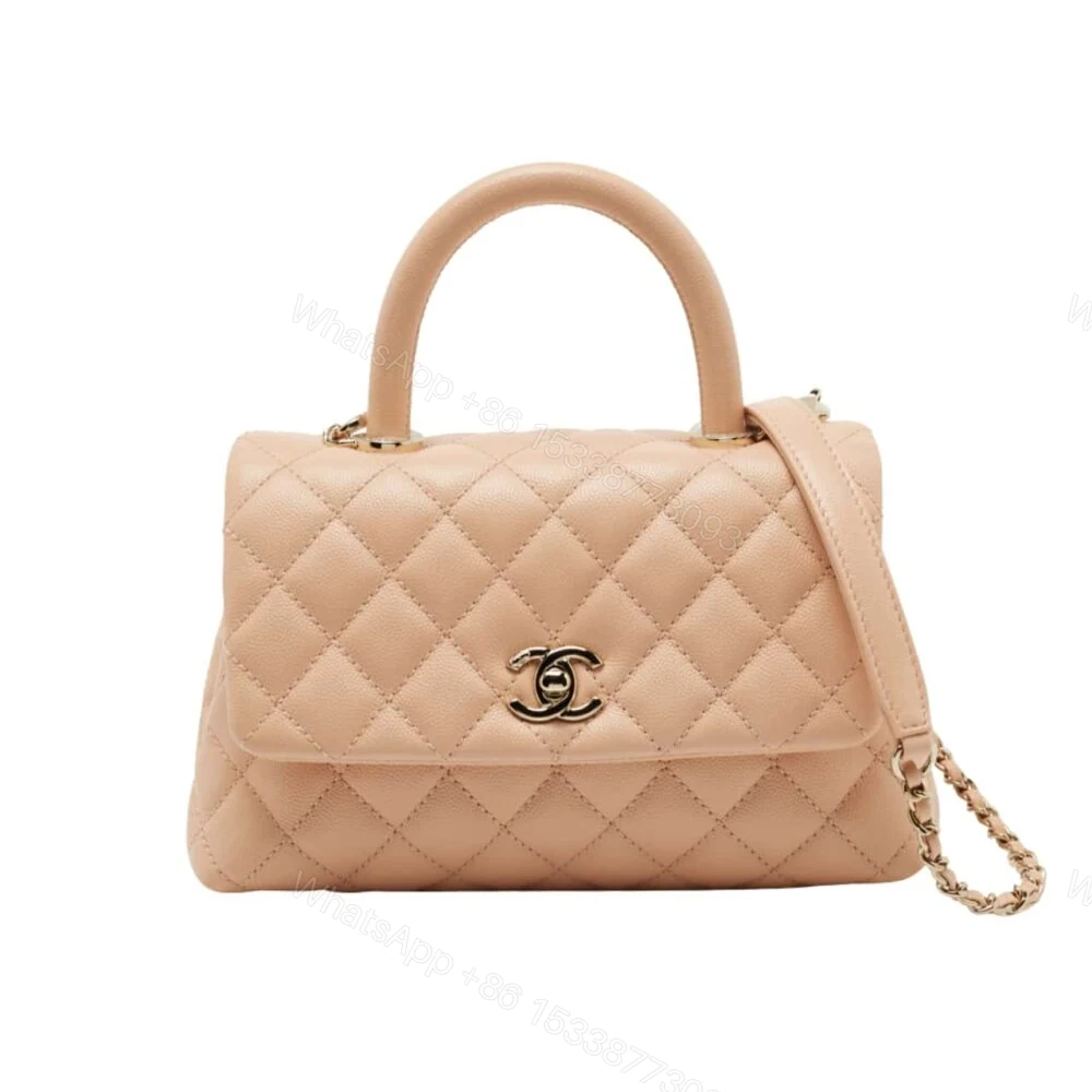 Chanel Small Coco Handle Bag Dark Beige 23Cm — view 1