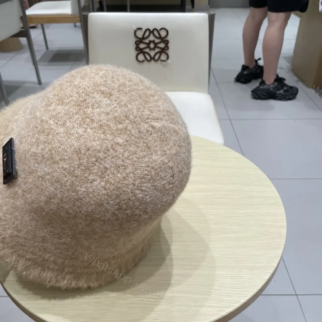 View 5 of Chic Plush Textured Bucket Hat with Luxe Plaque