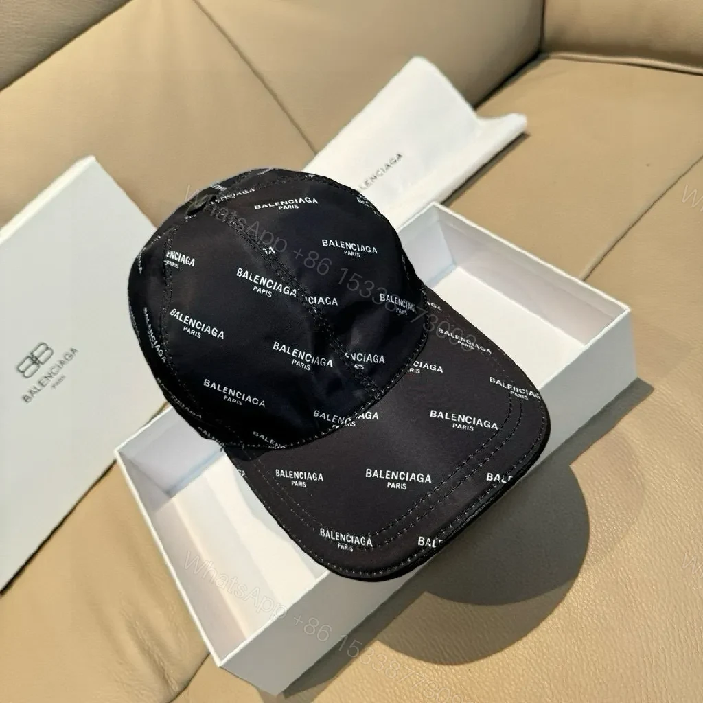 View 7 of Patterned Cap Navy Knit Cap, Subtle Luxury, All-Over Logo Print Cap