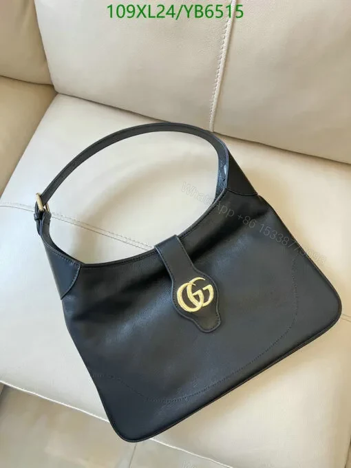View 4 of Dupe Gucci Large Aphrodite Black Shoulder Bag JLT821