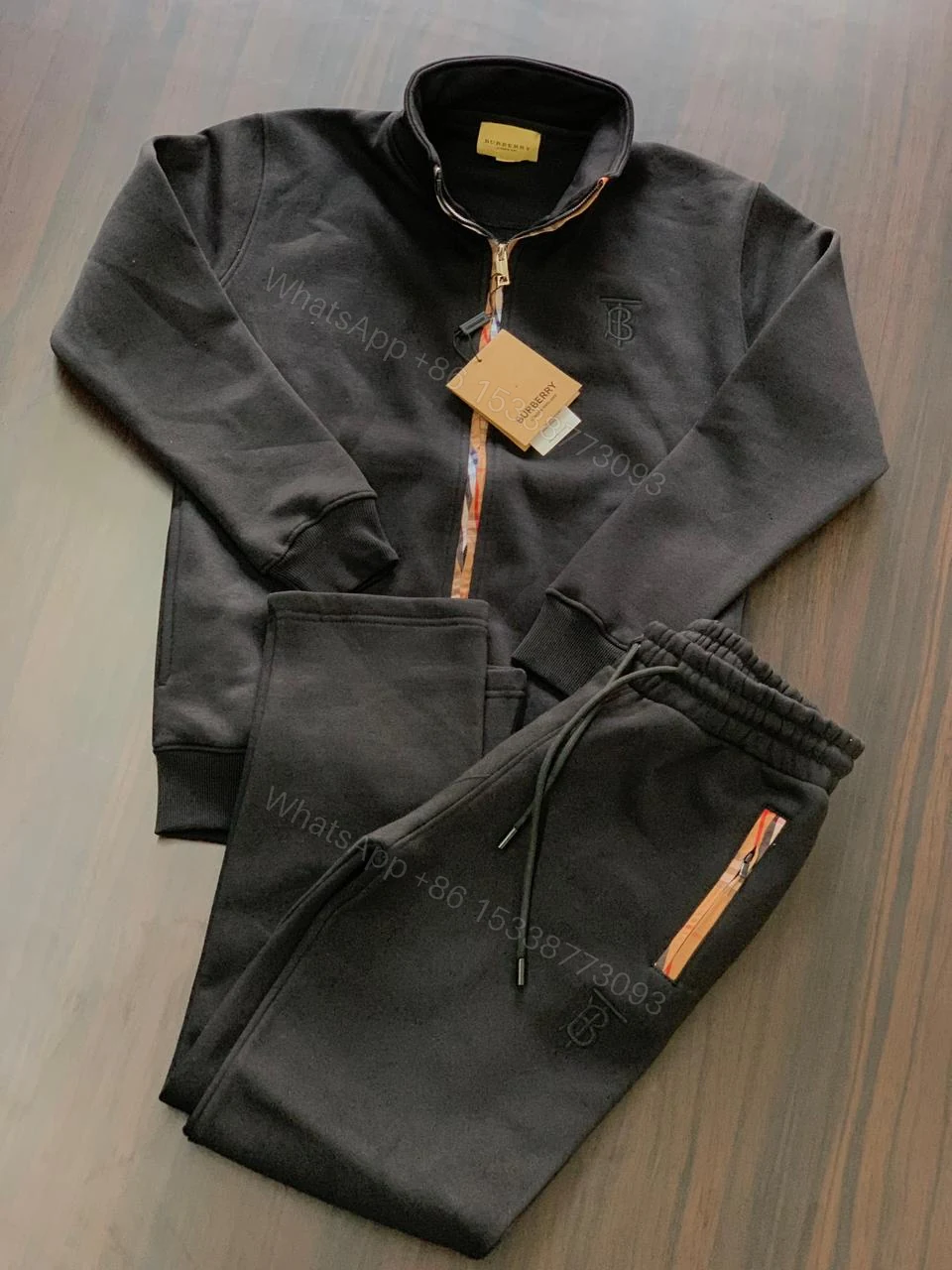 View 7 of First Copy Burberry Exclusive Zipper Tracksuit for Men