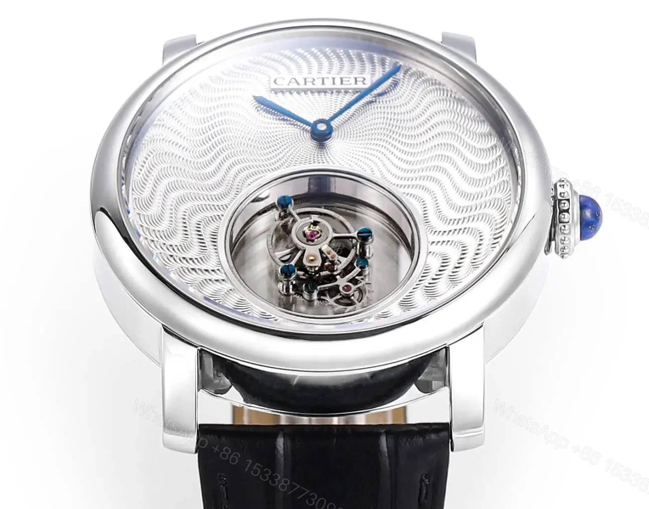 View 2 of Cartier Rotonde Double Tourbillon 45mm Leather Strap Premium Edition CARTIER-ROTONDE-TB-45