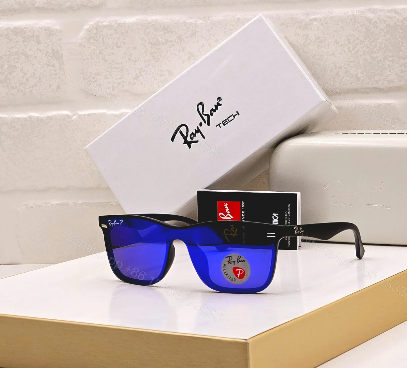View 9 of Ray-Ban Tech Wayfarer Polarized Grey Lens
