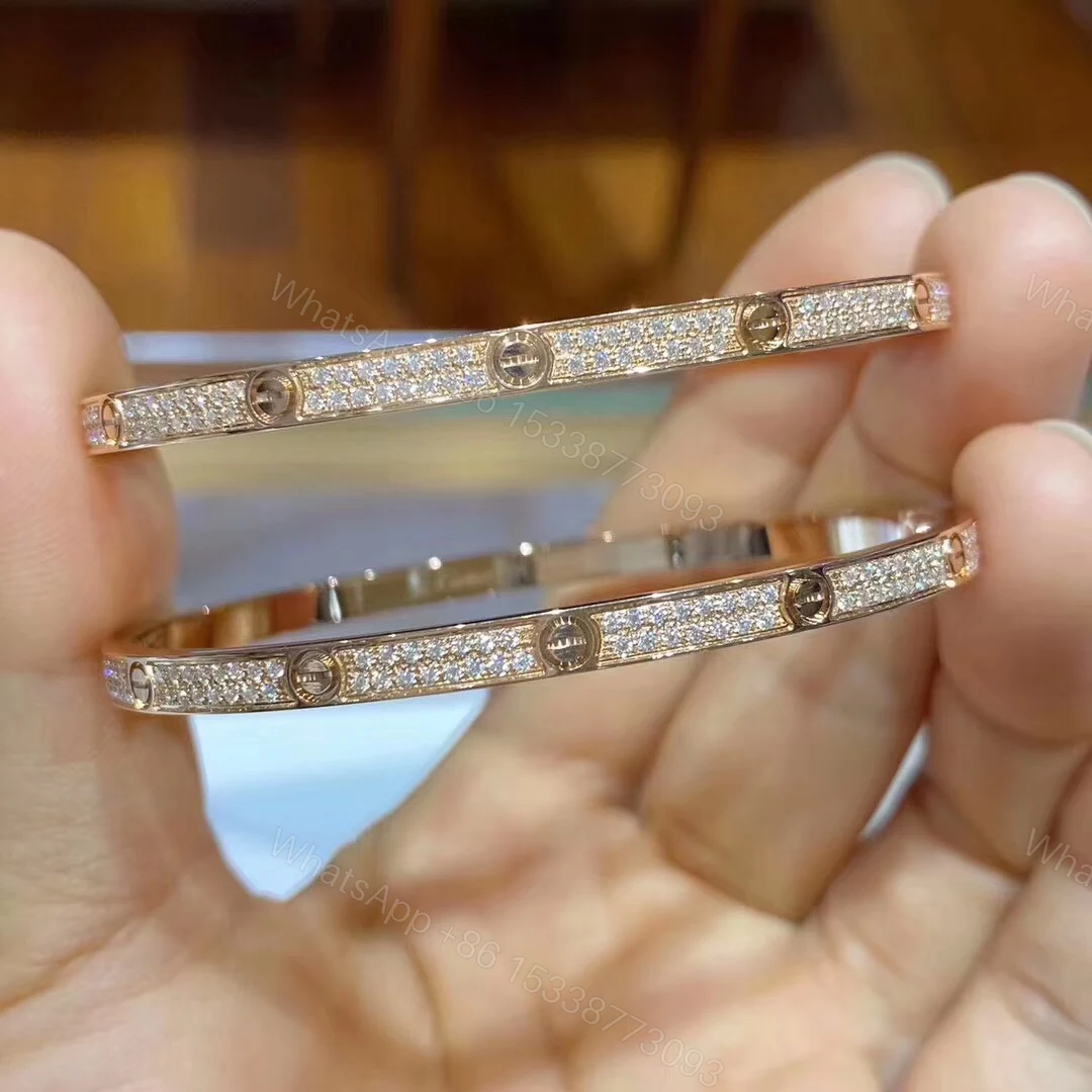 View 7 of Cartier Love Bracelet, small model, paved diamonds