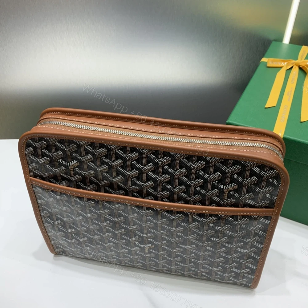 View 4 of 高仿Goyard*JOUVEM2多功能洗漱手拿包棕色大號免檢版
