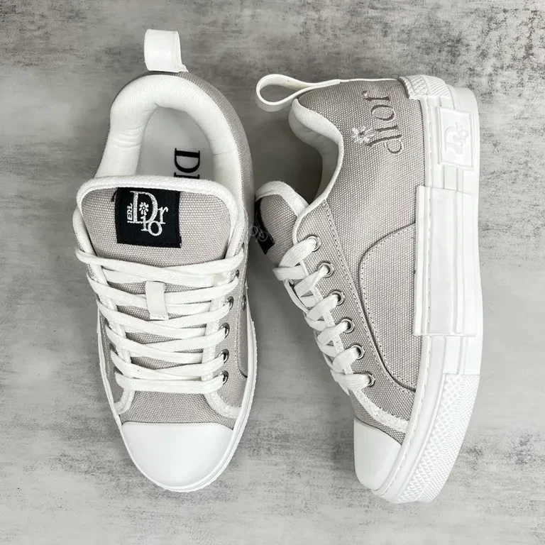 View 2 of Chic Textured Leather-Trim Sneaker with Subtle Branding