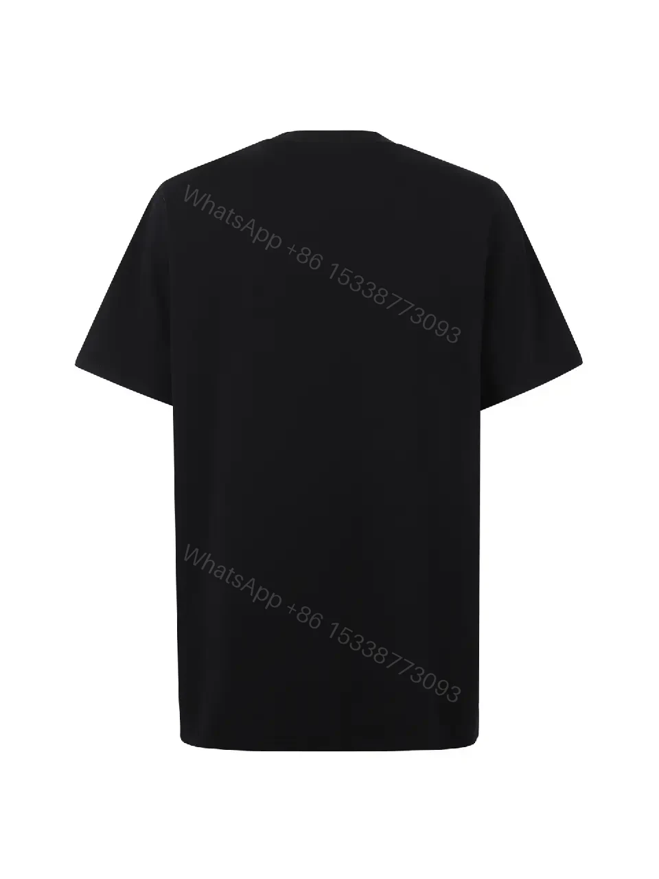 View 5 of Minimalist Cotton Crest Tee - Black Luxe Tee