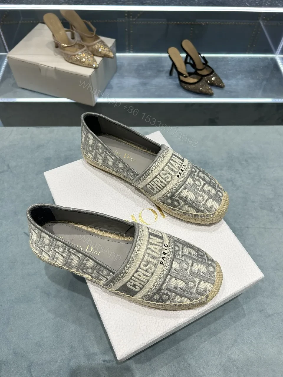 View 2 of Neutral Monogram Espadrille Sneakers: Lux Comfort