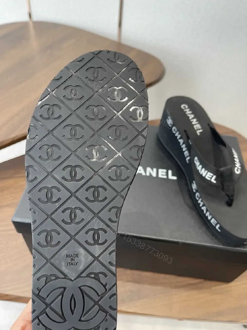 View 6 of Minimalist Luxury Flip-Flops with Premium Straps - Black, EVA