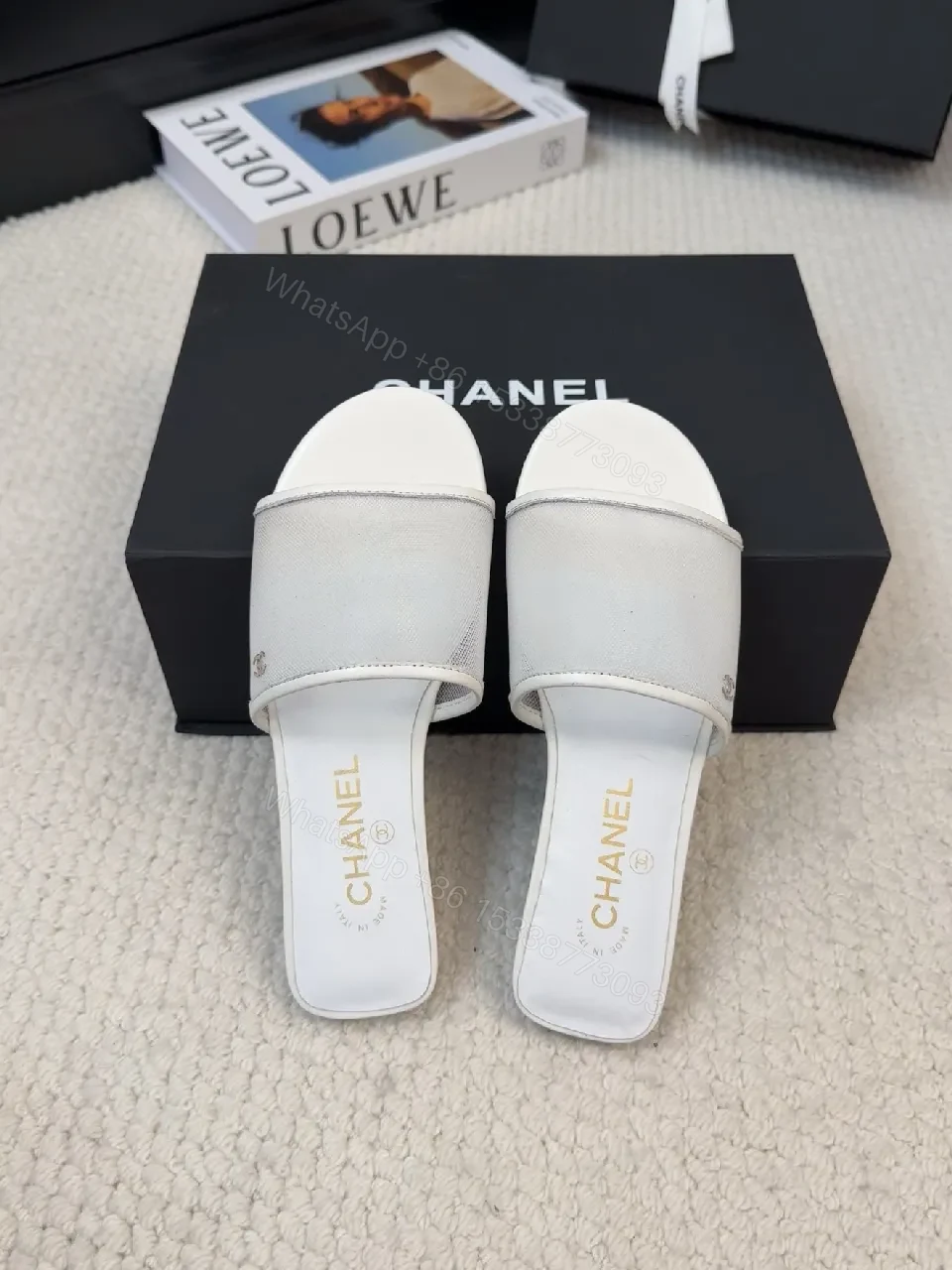 View 2 of White Luxe Slide — Minimalist Comfort, Premium Ease