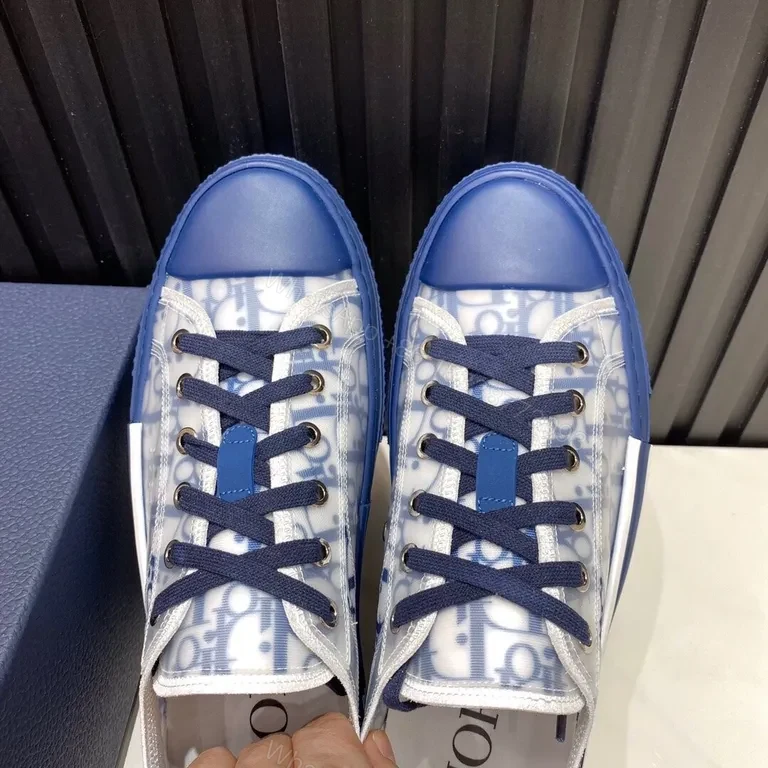 View 3 of Bold Mono-Dior Replica Sneakers: Graphic Texture & Comfort