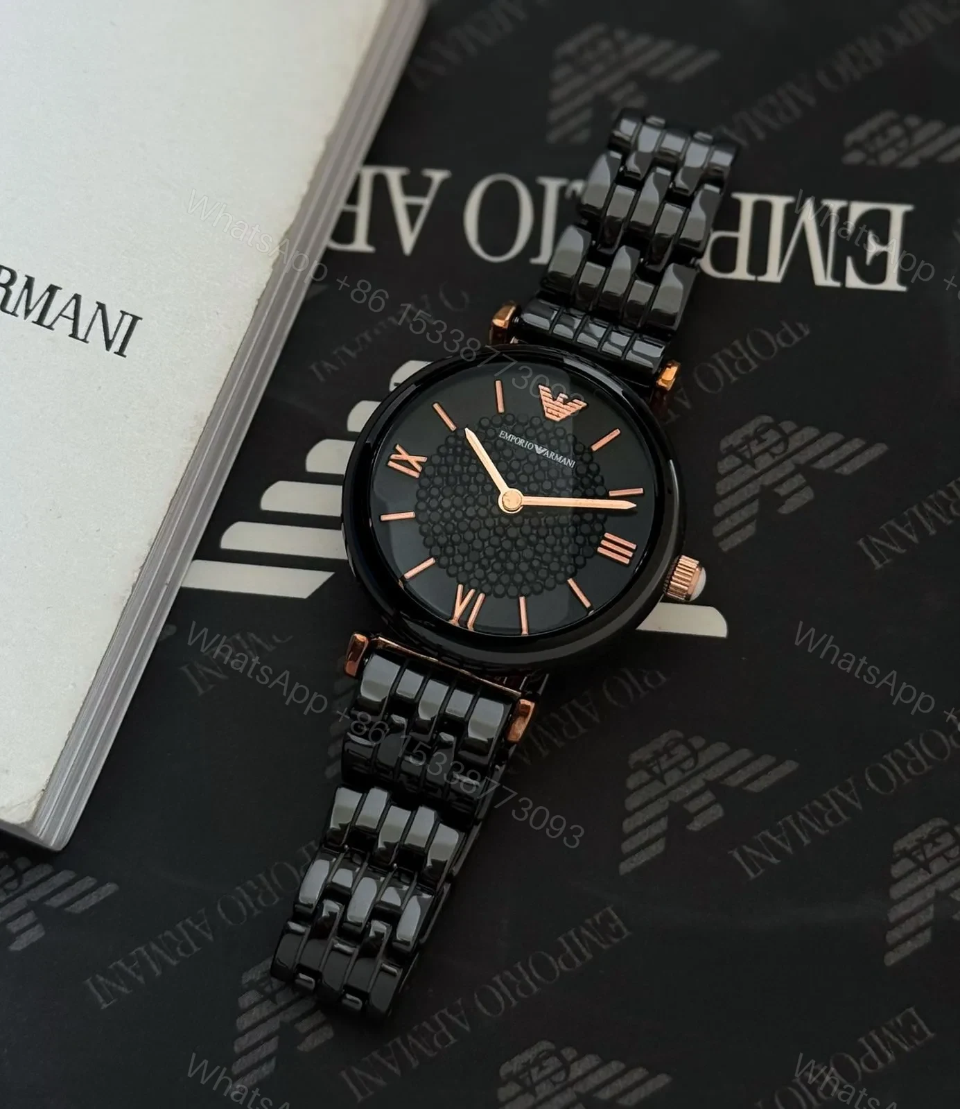 View 3 of Emporio Armani Black Ceramic