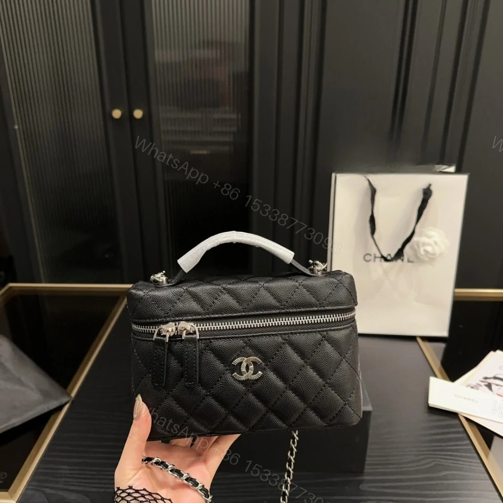 View 2 of Chanel 25C Matelasse Vanity Black 19Cm