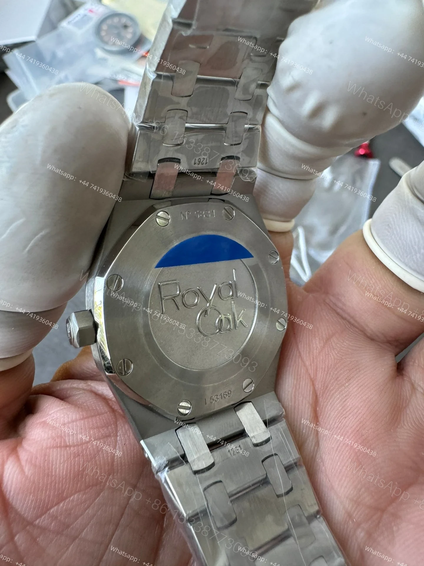 View 11 of Audemars Piguet Super Clone Royal Oak 67651ST Diamond-Set Bezel White Dial 33MM