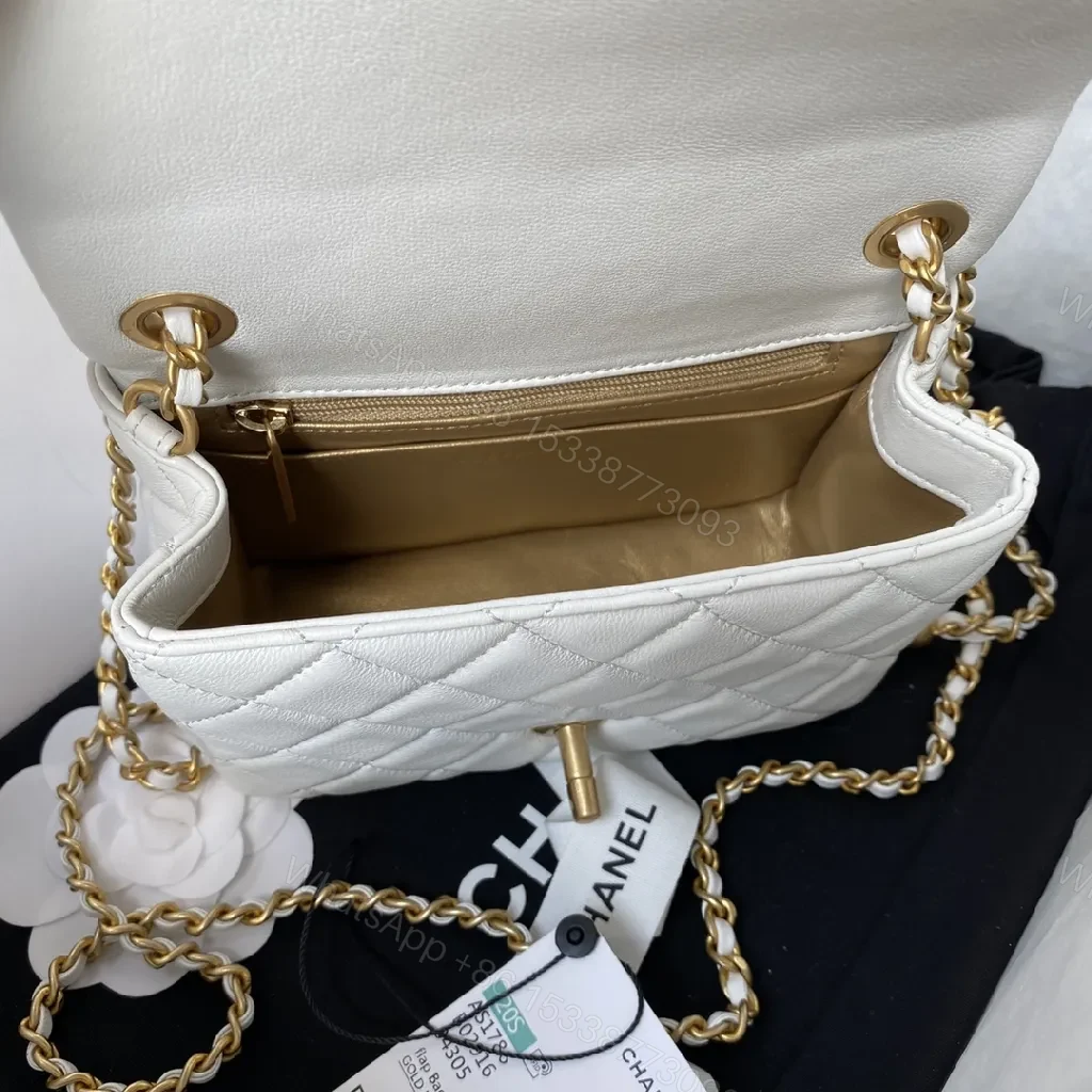 View 9 of Gold-Chain Quilted Flap Bag: Luxe Everyday Icon