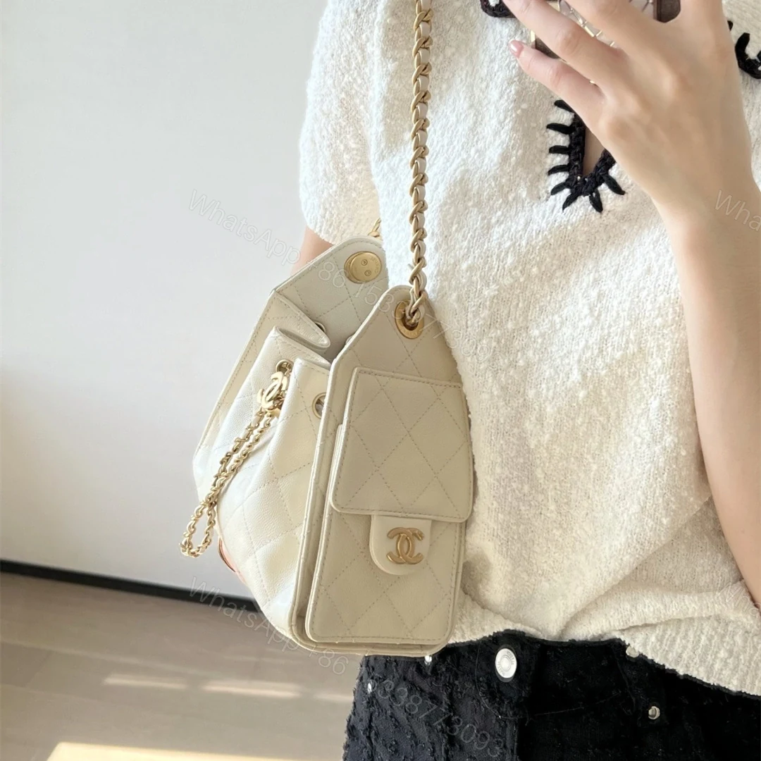 View 23 of 高仿Chanel*26P/25Bag系列AS5631小牛皮手袋Mini白色免檢版