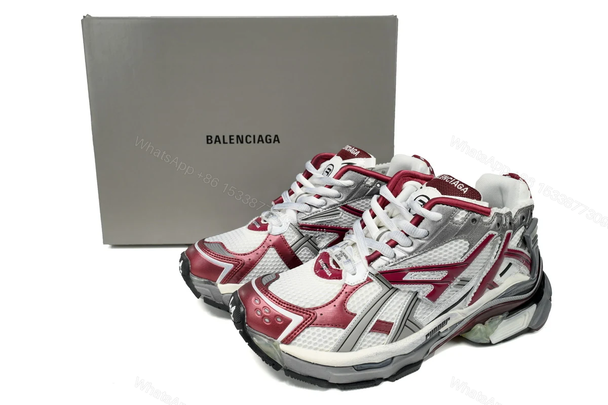Balenciaga Runner White Wine Red — view 2