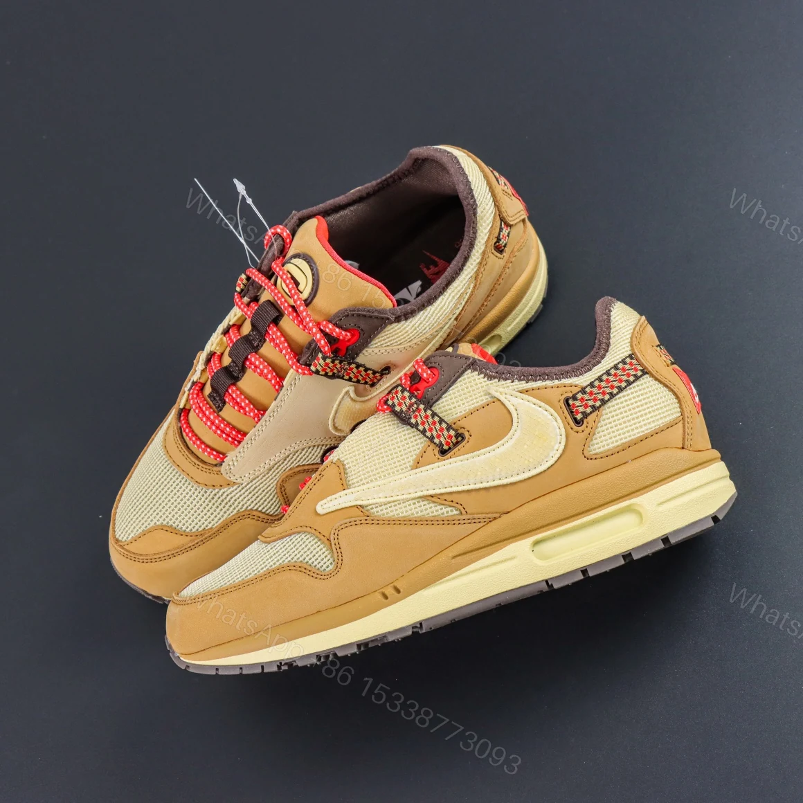 View 9 of Travis Scott x Nike Air Max 1 Wheat Reps