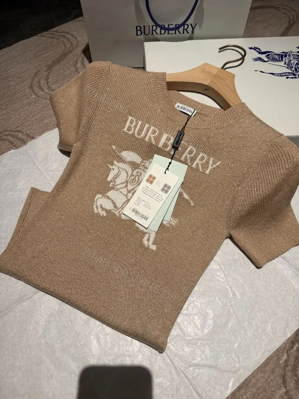 View 11 of Textured Luxe Knit Tee – Elevated Signature, Everyday Comfort