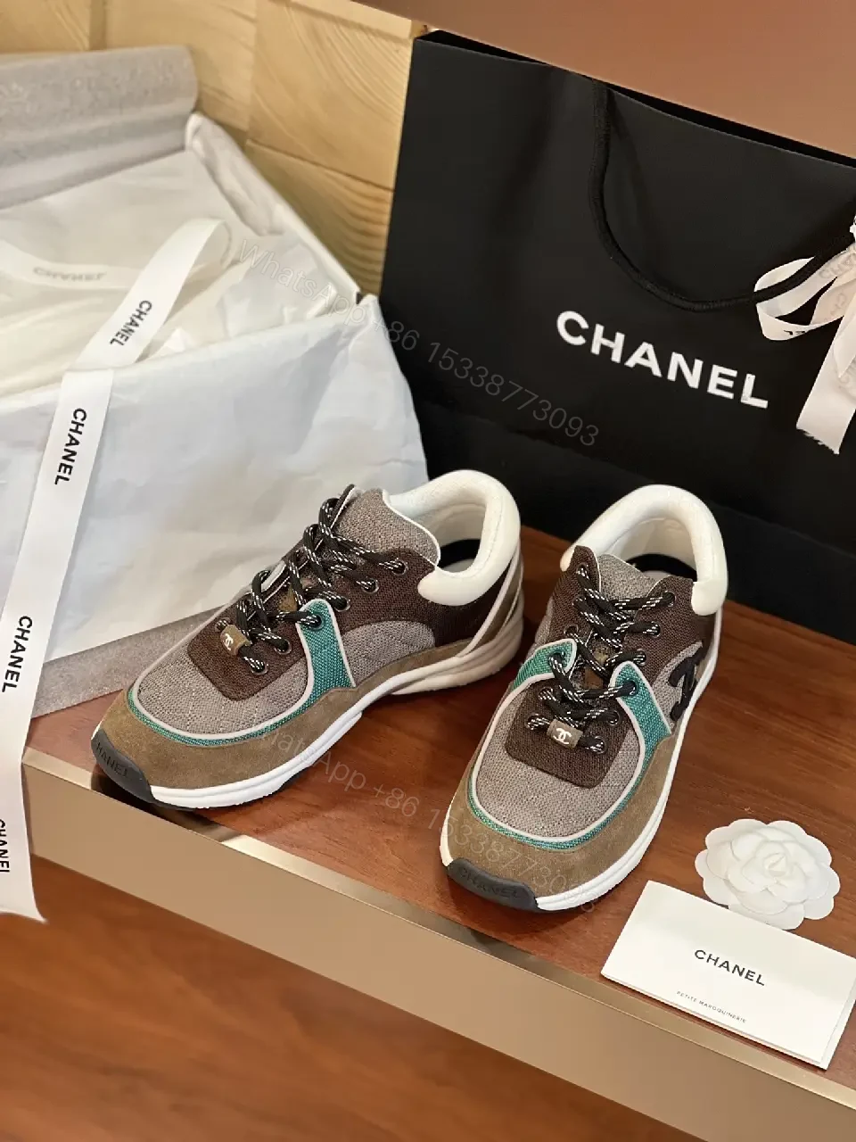 View 5 of Teal-Accented Suede Knit High-Tops: Designer-Influenced Comfort