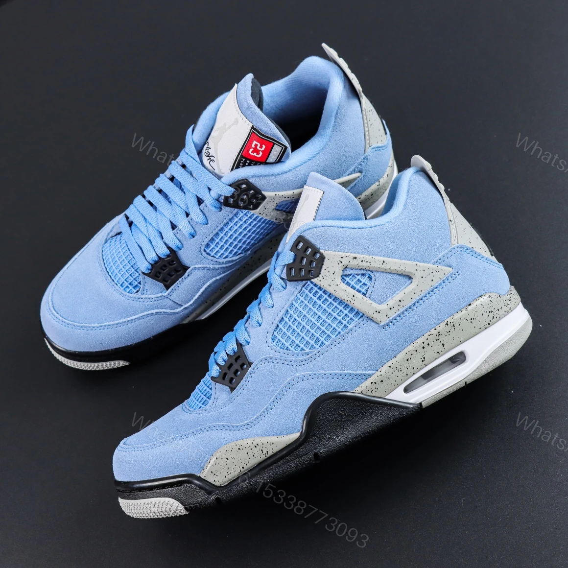 View 7 of Air Jordan 4 Retro University Blue Reps