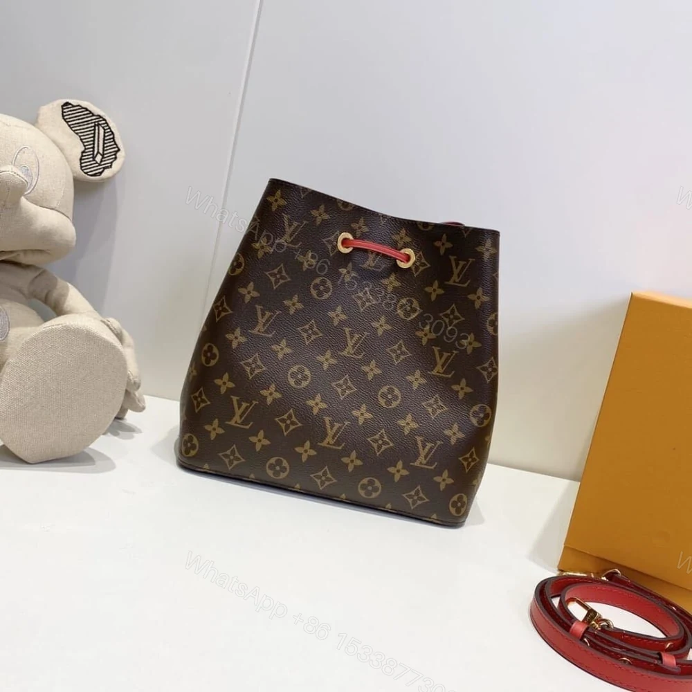 View 3 of Louis Vuitton Neonoe MM Bag Red 26Cm M44021