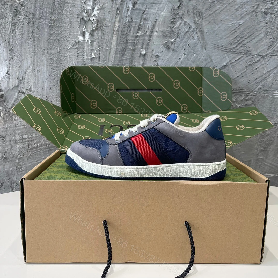 View 5 of Gucci GG Screener Sneaker Grey Suede