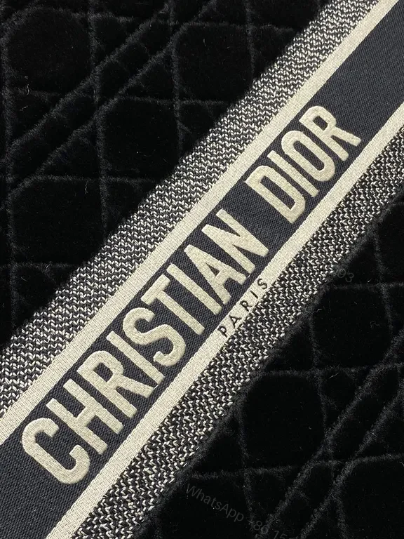 View 9 of Bold Textured Dior Tote â€” Diamond Quilted Luxury Tote
