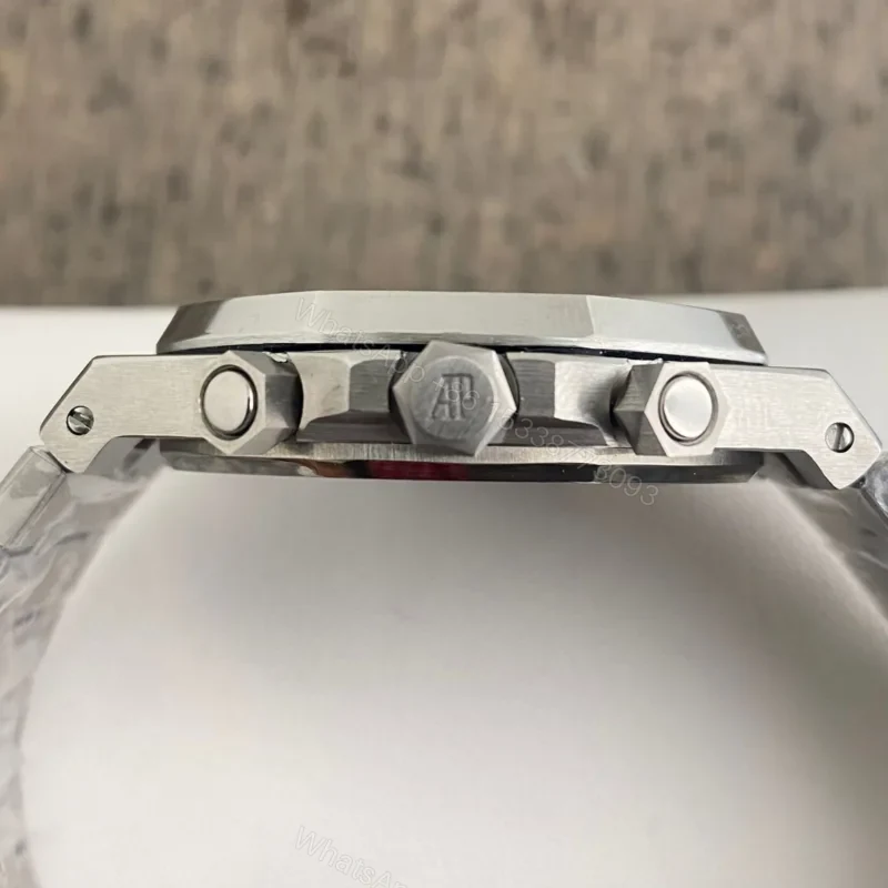 View 2 of Audemars Piguet Royal Oak Stainless Steel Gold Dial 12Hr Chronograph