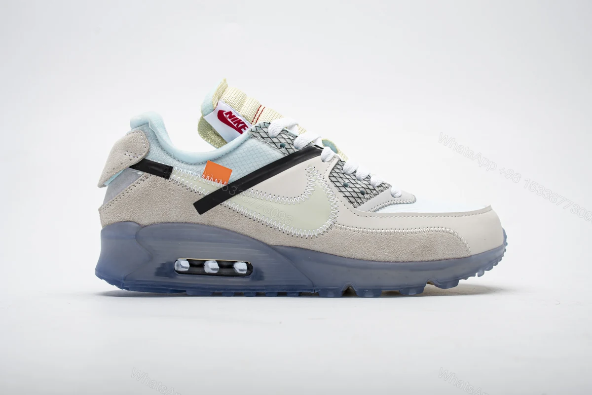 View 2 of Off-White x Nike Air Max 90 “All White” AA7293-100