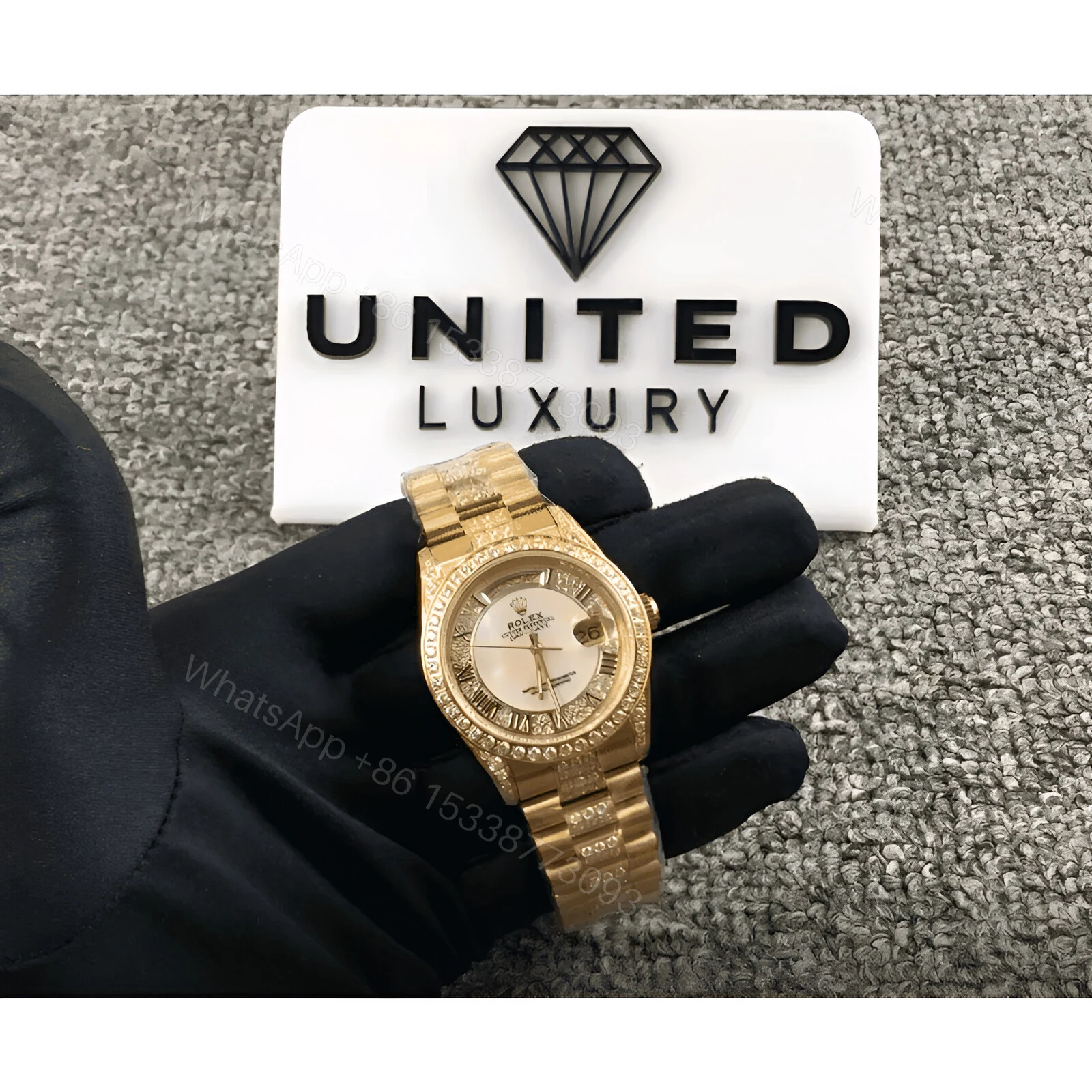 View 3 of Rolex Datejust Yellow Gold 116626 Replica