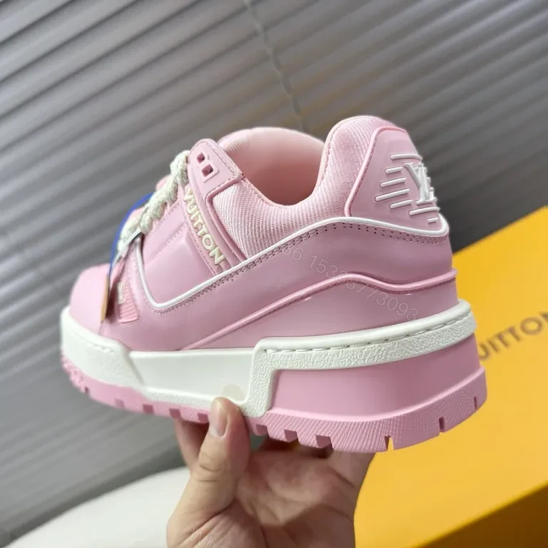 View 6 of Pink Luxe LV-Style Chunky Sneaker: Ultra-Comfort Comfort Blend