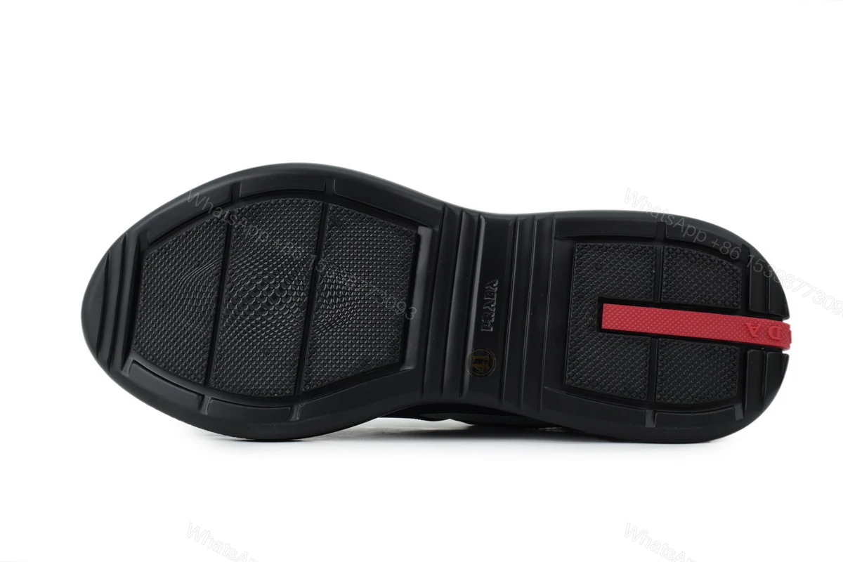 View 3 of Prada Sneakers Rubber Carbon Black